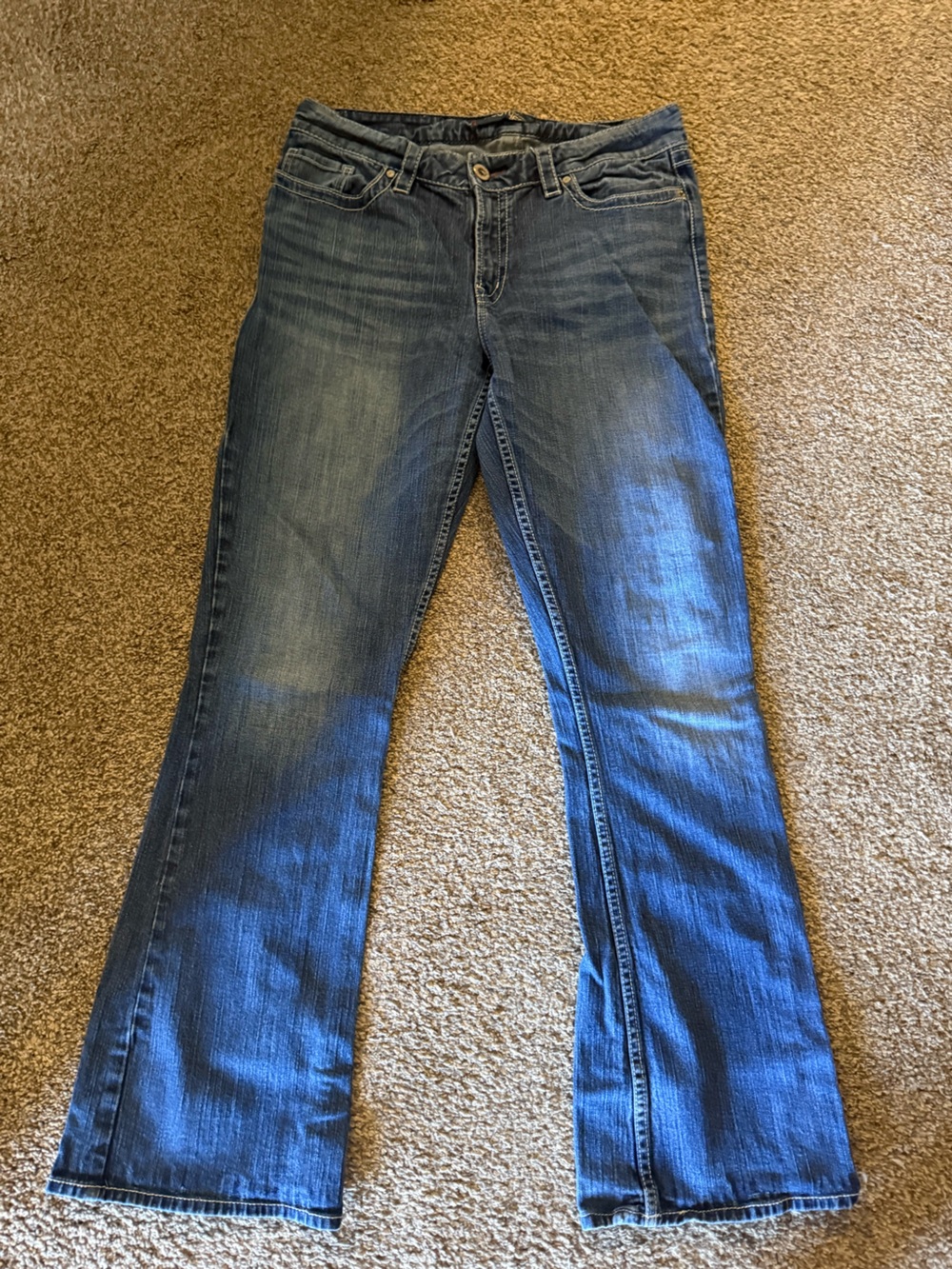 Men's Straight Fit Blue Denim Jeans
